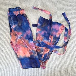 Tie Dye Strappy Pants